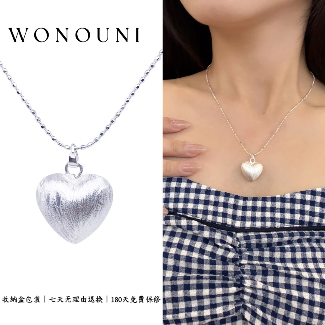 铜合金项链  CHANGE x INS爱心 项链简约素款百搭 弧X014