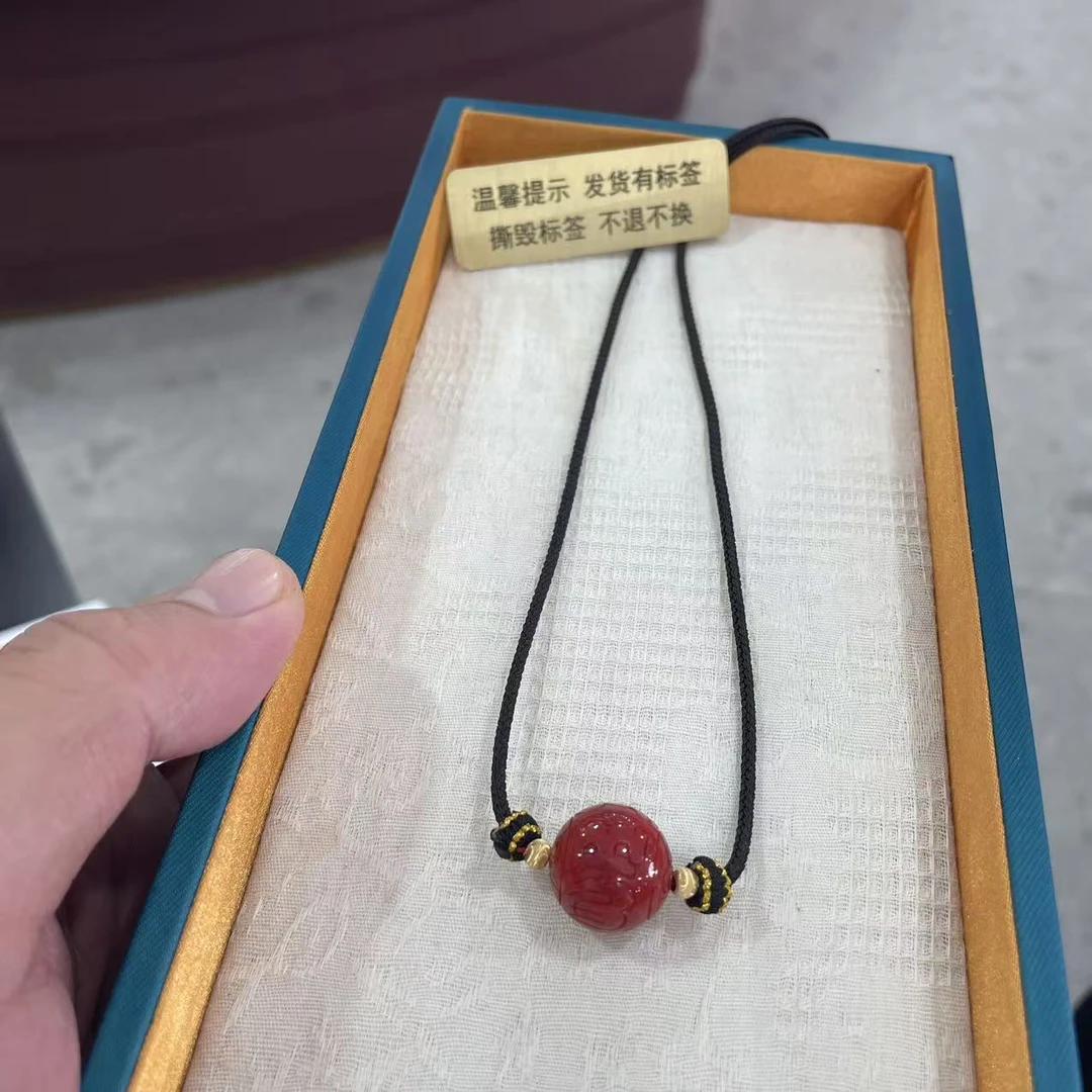 【胖】拼合珊瑚六字真言吊坠  约16mm SH68 多样性发货