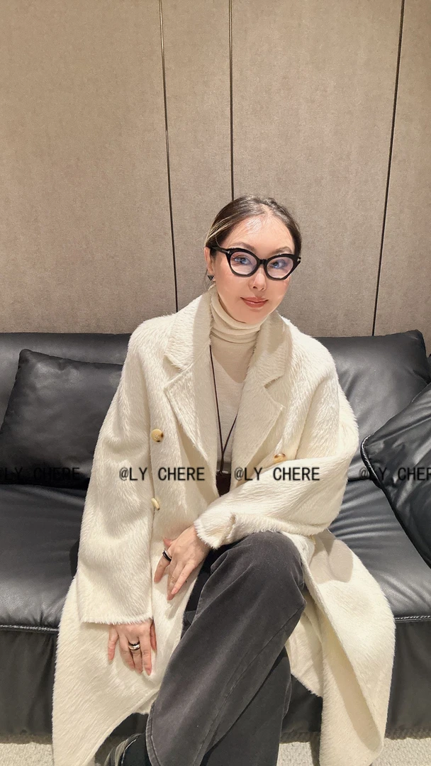 Ly CHERE臻品 秘鲁进口 苏力羊驼毛 经典801双面大衣 38011A