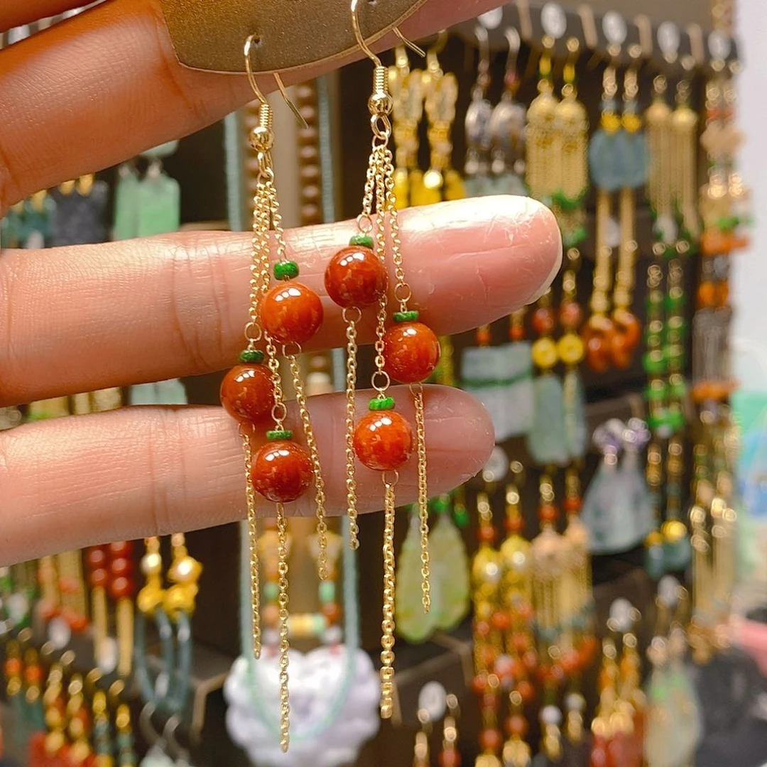 未镶嵌翡翠耳饰翡翠