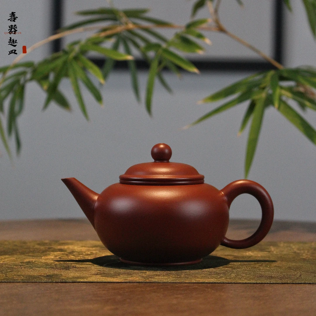 喜器趣皿 章振顺-水平壶 约170cc 潮州全手工手拉壶 茶具茶壶