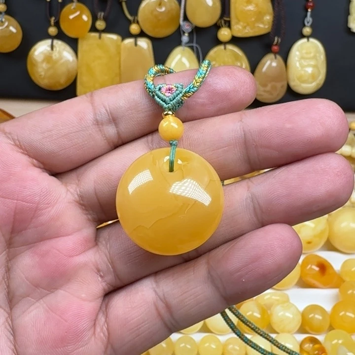 蜜蜡未镶嵌珠宝奇石公主扣