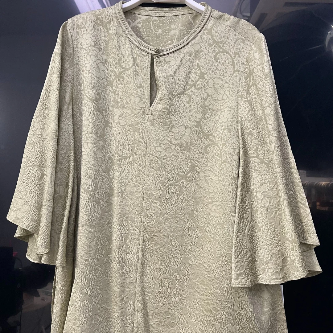 新款桑蚕丝气质长袖上衣S458