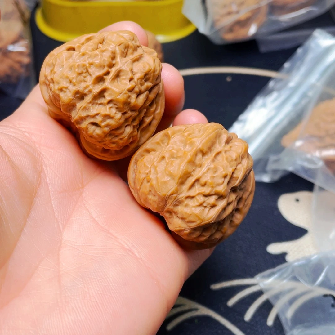 吊坠文玩核桃蛤蟆一对