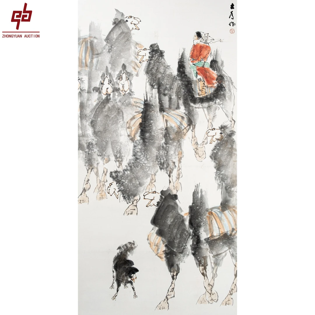 lot7988  人物 68*137 轴 8.3平尺