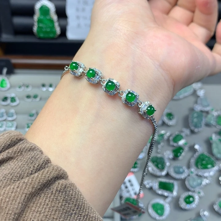 翡翠未镶嵌手链手链