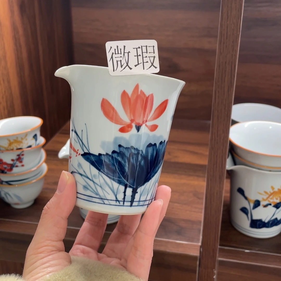 微瑕釉下彩纯手绘