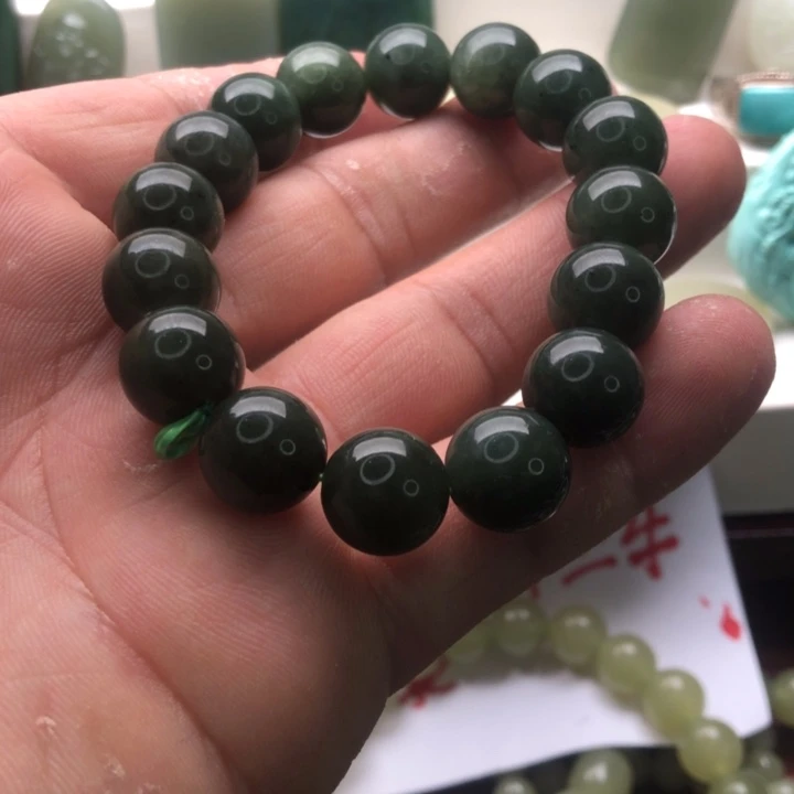 手链未镶嵌和田玉（糖玉）