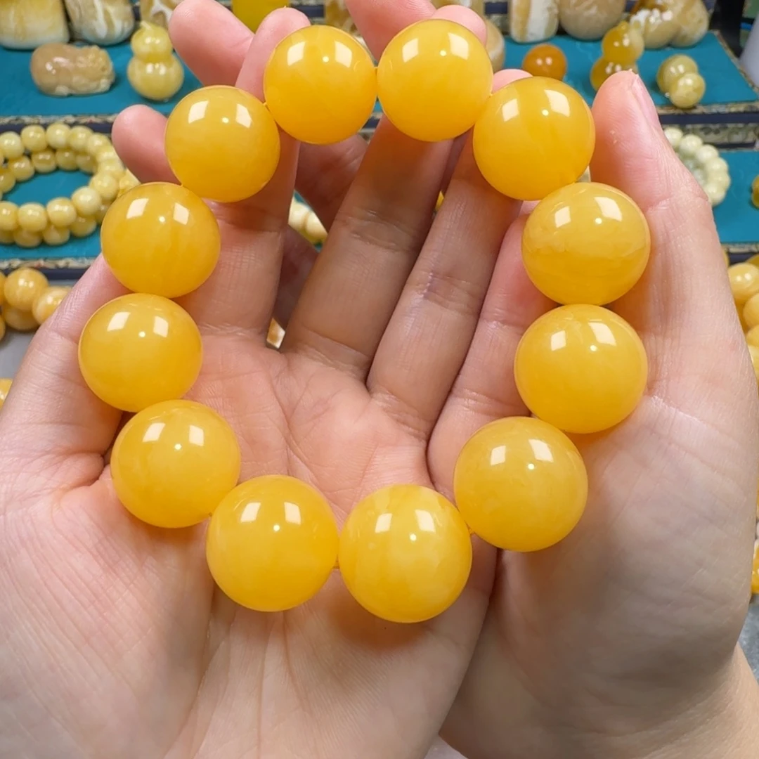 琥珀未镶嵌手链同料