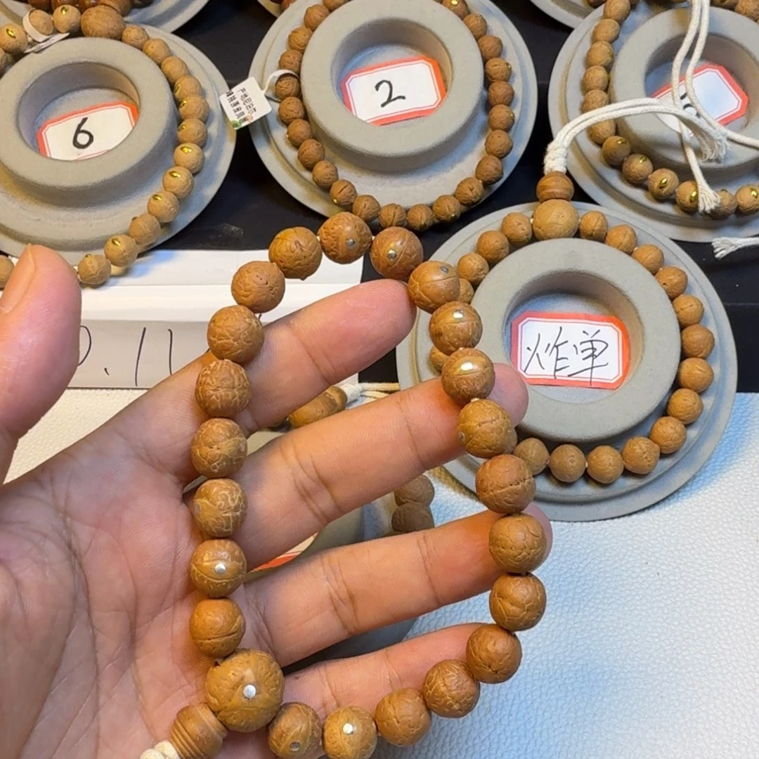 凤眼菩提吊坠謝*丹11mm凤眼手串银