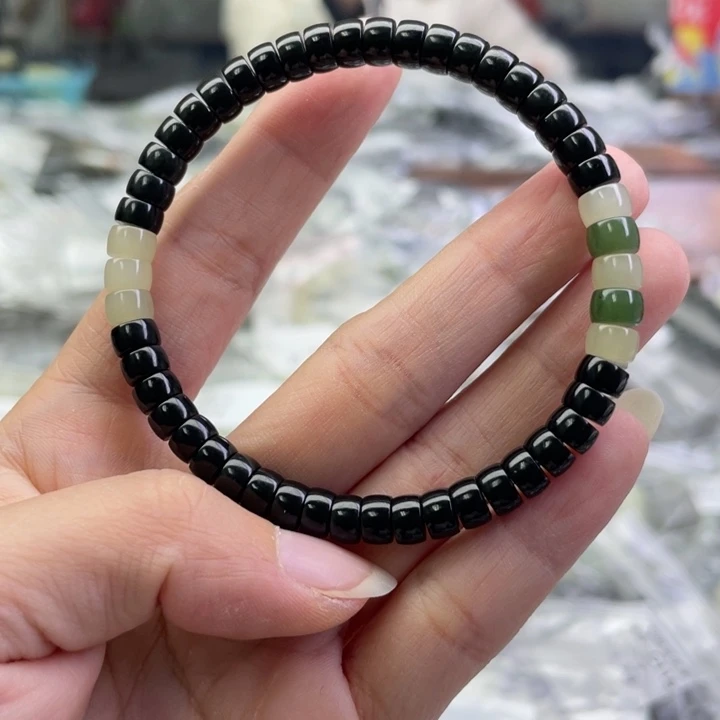 和田玉未镶嵌手链