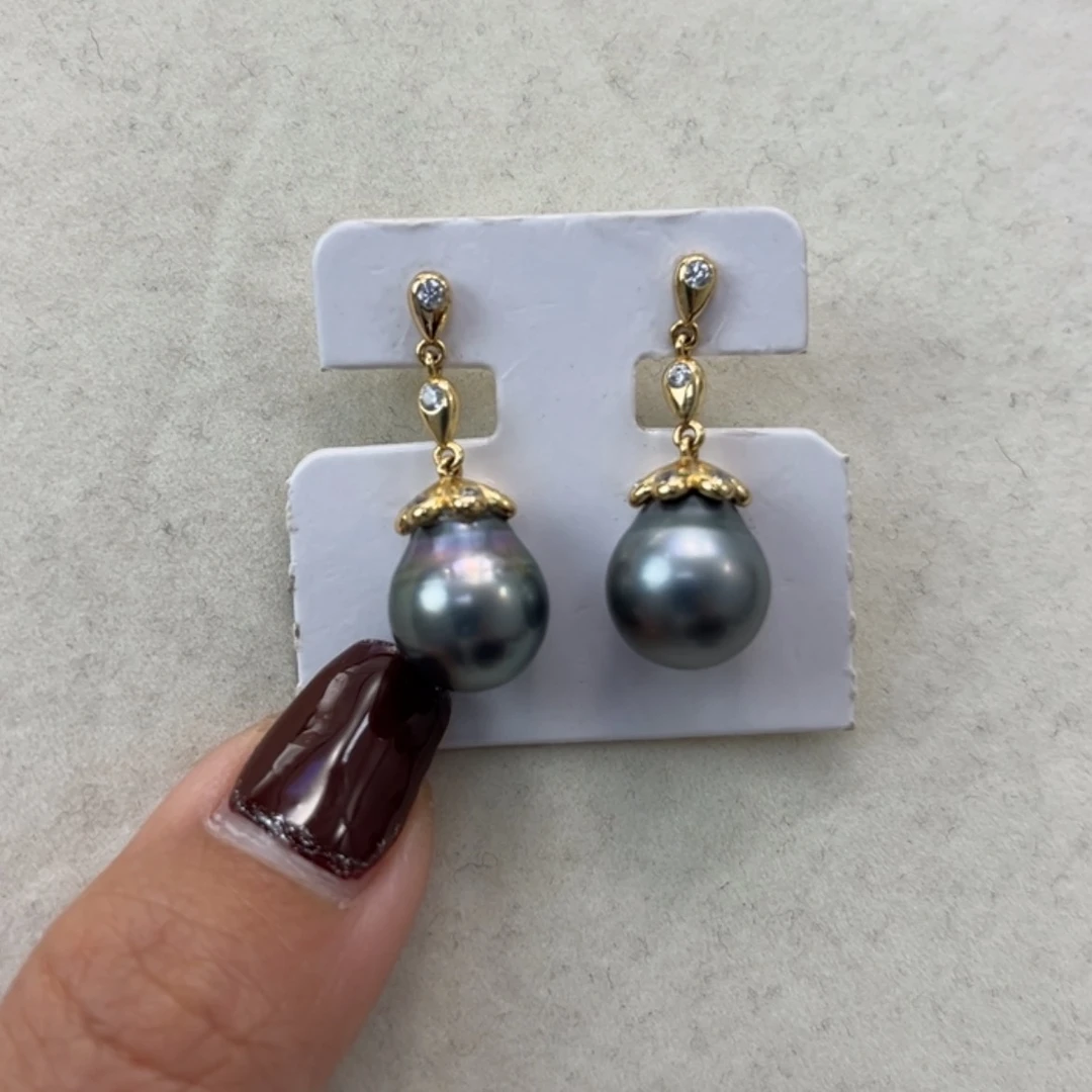 【闪购商品】海水珍珠耳饰银S925镶嵌