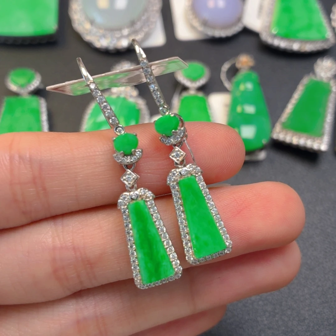 翡翠银S925镶嵌颈饰