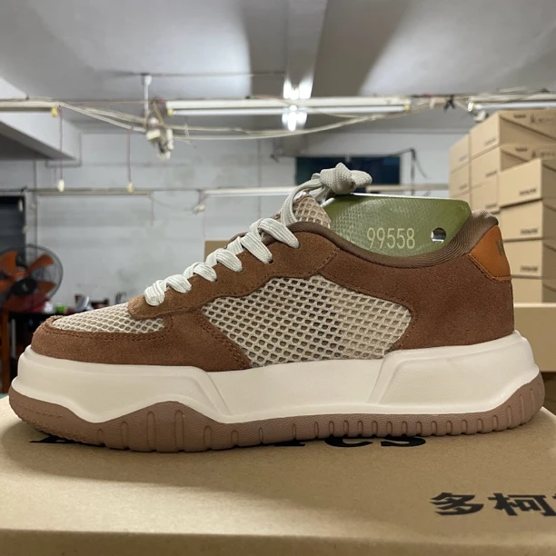 系带圆头夏季网面鞋轻便男款休闲鞋