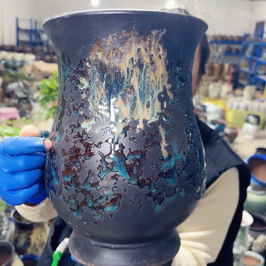 紫砂花盆高30口20