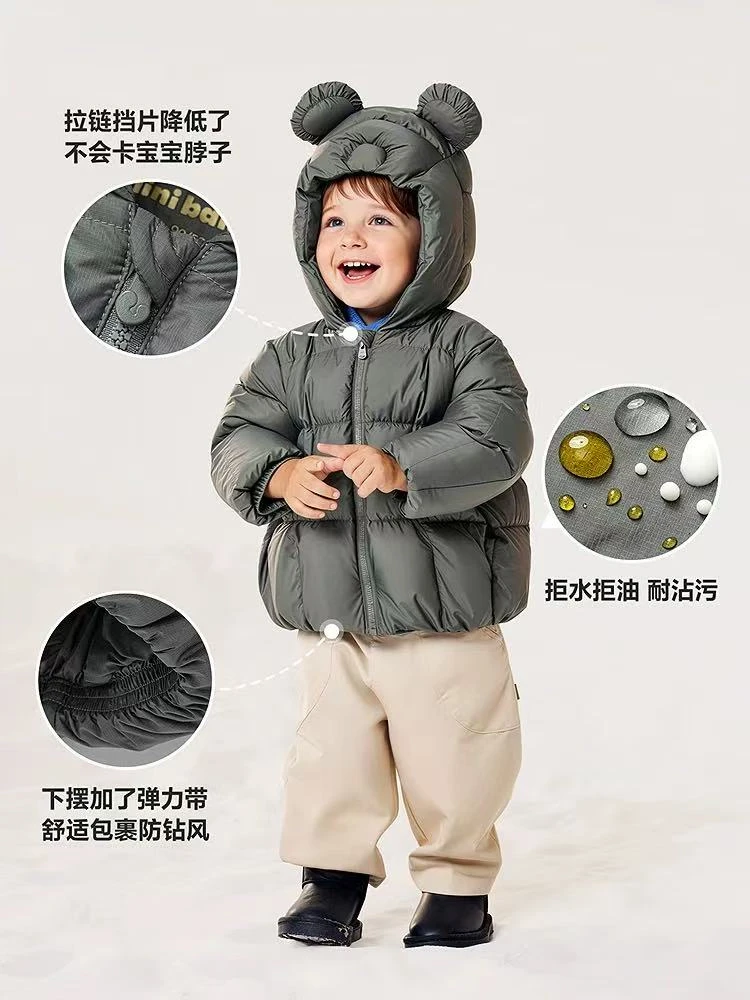 【加厚鹅绒】品牌折扣婴儿羽绒服外套秋冬季儿童加厚洋气外穿