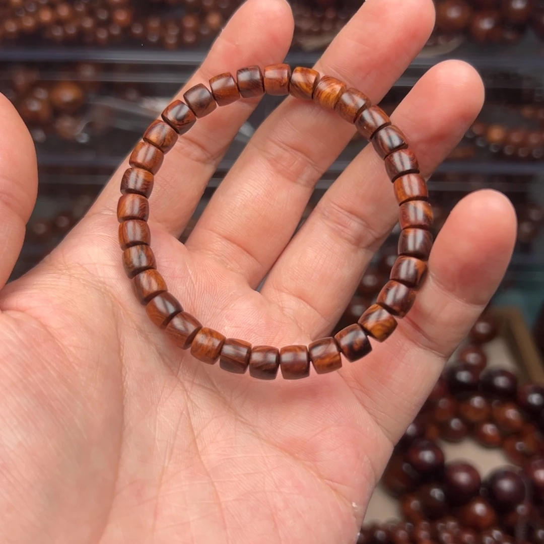 黄花梨/降香黄檀海南黄花梨老料紫油梨多彩6x7瘤疤妖纹直切