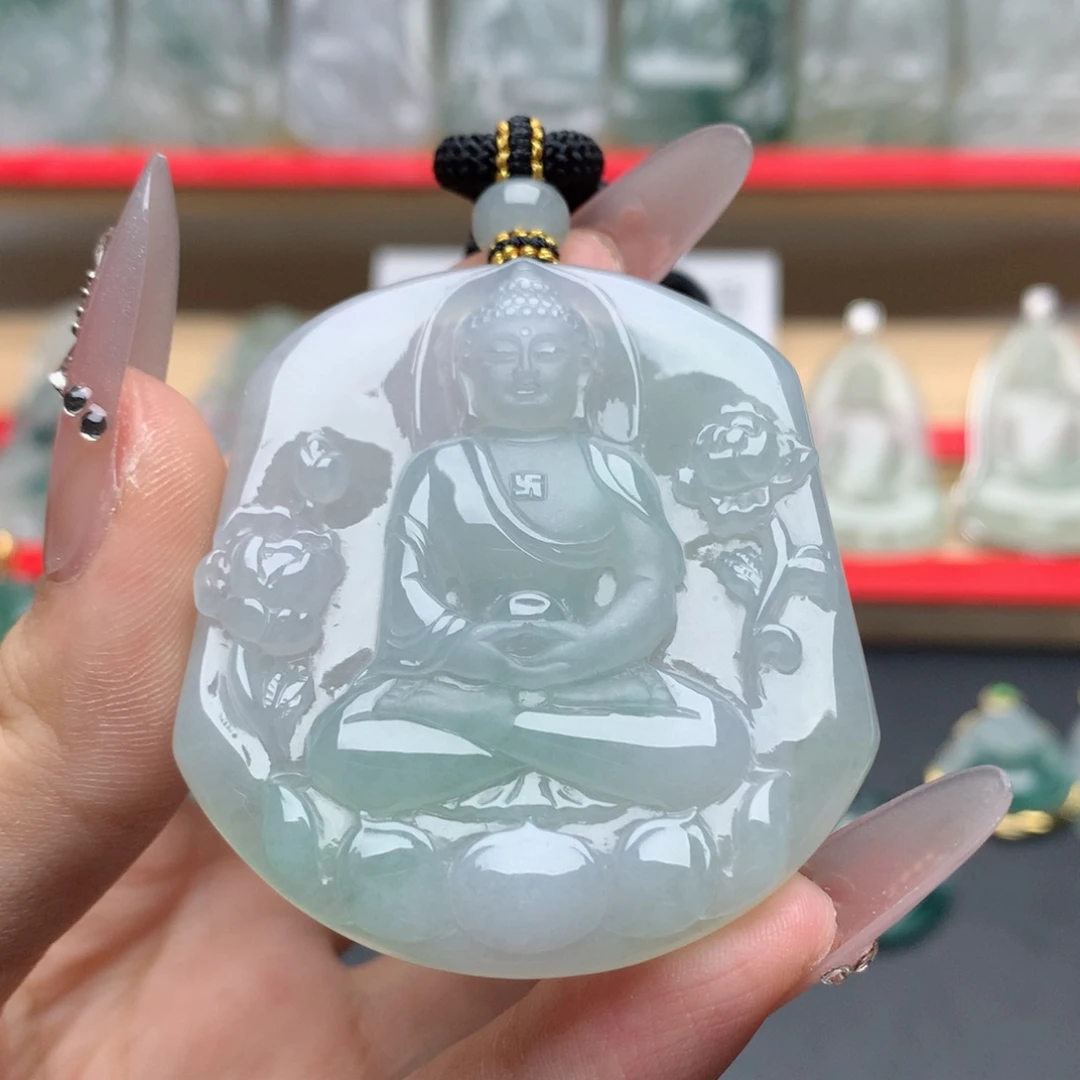 a***福翡翠未镶嵌颈饰大日如来