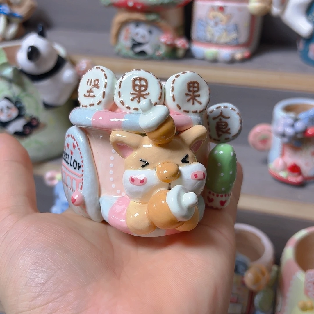 老梧家的手工陶瓷多肉花盆