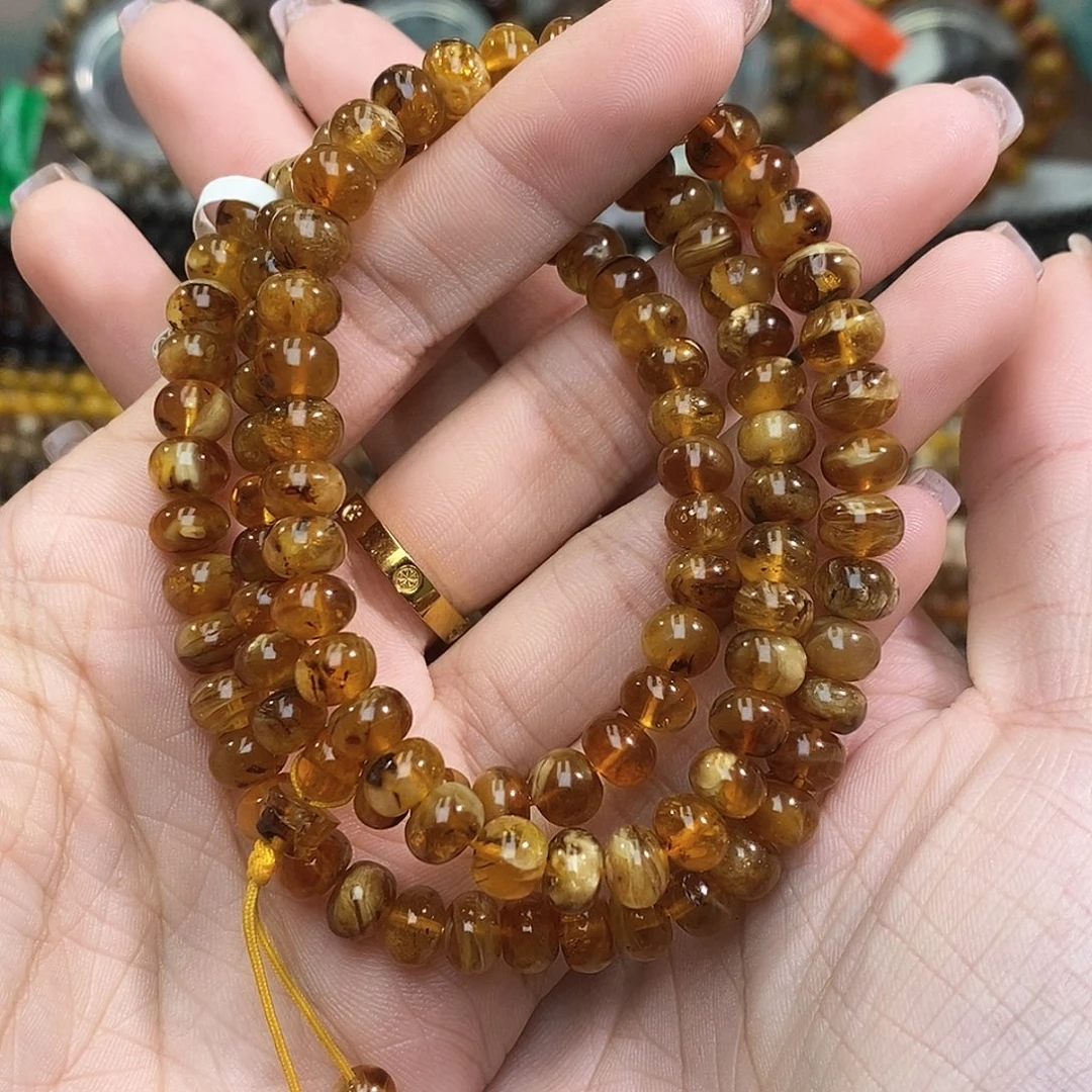 琥珀未镶嵌手链7➕