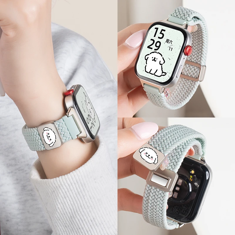 适用华为FIT4手表表带watchfit4pro智能手环fit3运动编织腕表带wa