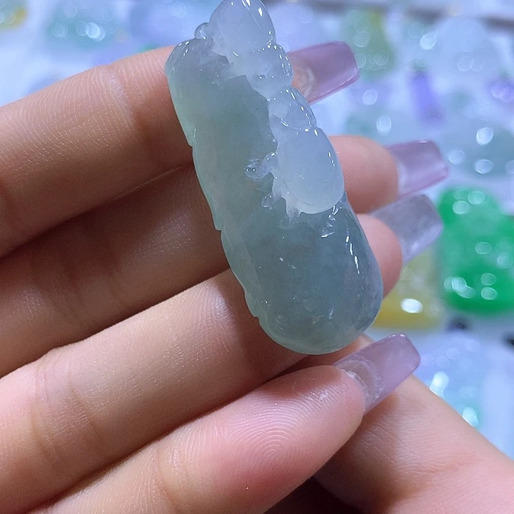 翡翠未镶嵌颈饰天然翡翠A货吊坠