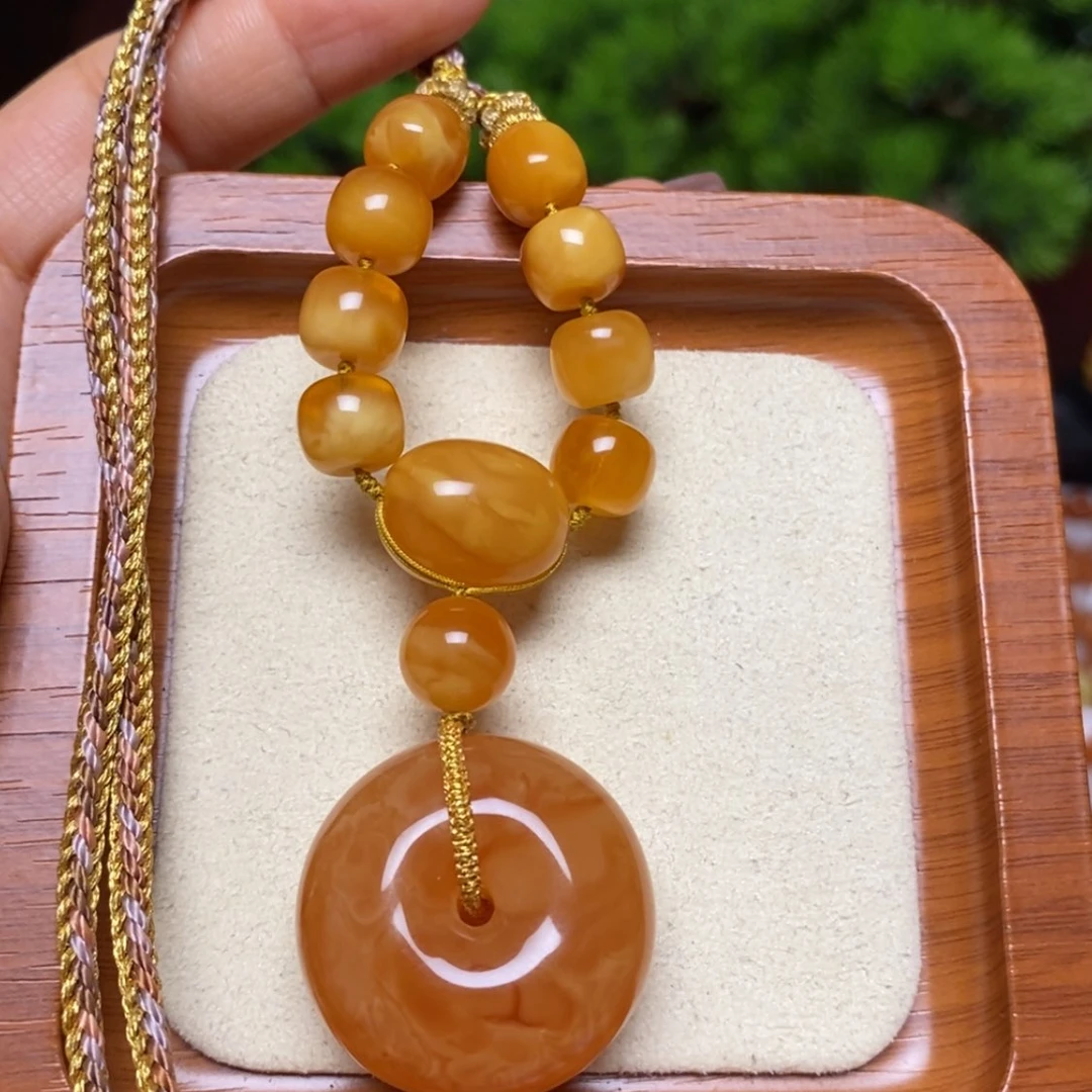 【闪购商品】蜜蜡颈饰未镶嵌项链