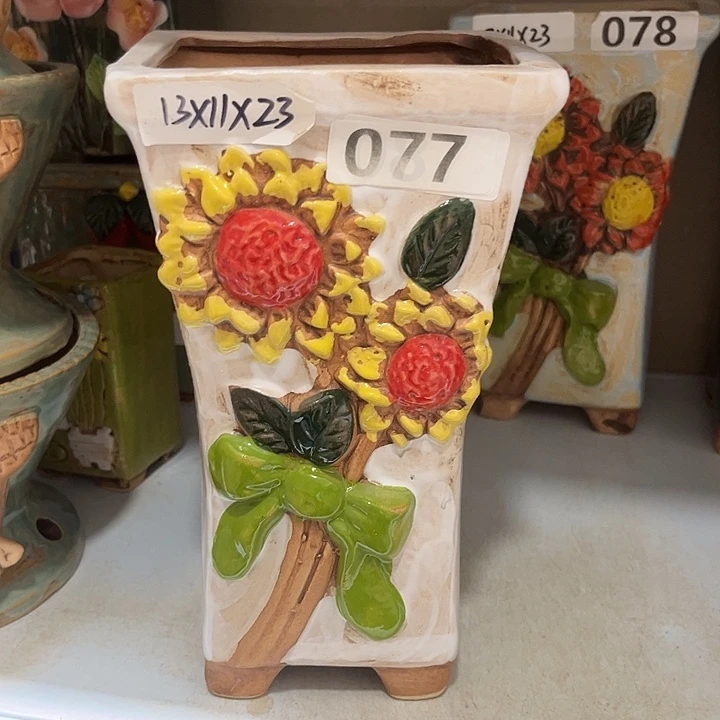 紫砂花盆粗陶材质多肉花盆