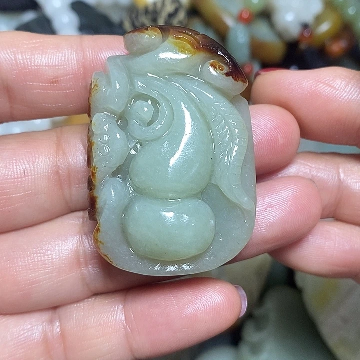 和田玉未镶嵌挂件