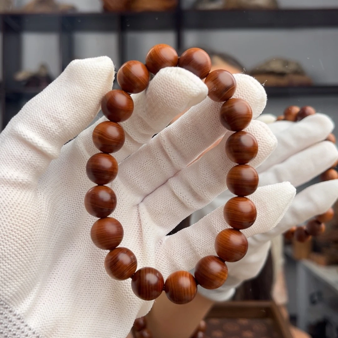 柏木（崖柏）手串/手链 干黑油蚕丝1.2泥膏香料甜香13.1