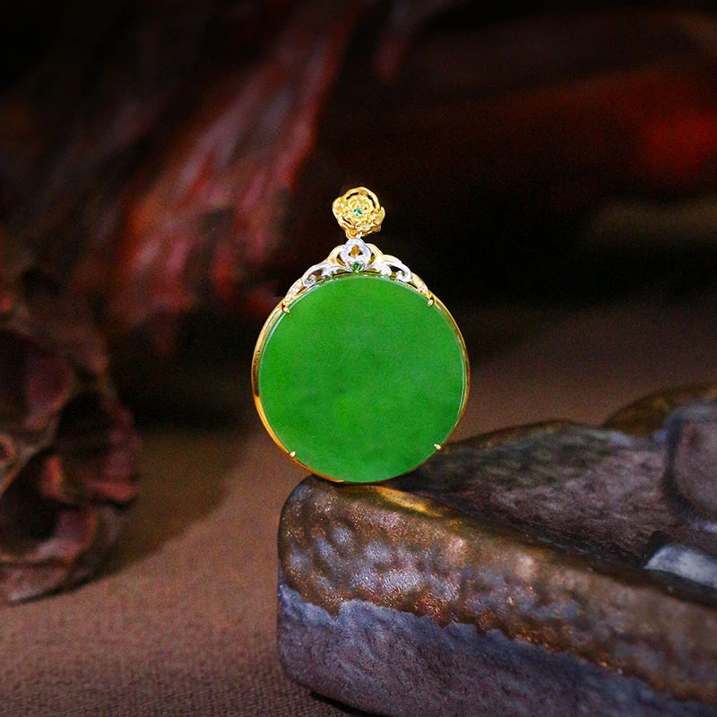 和田玉圆盘吊坠【5720CK】