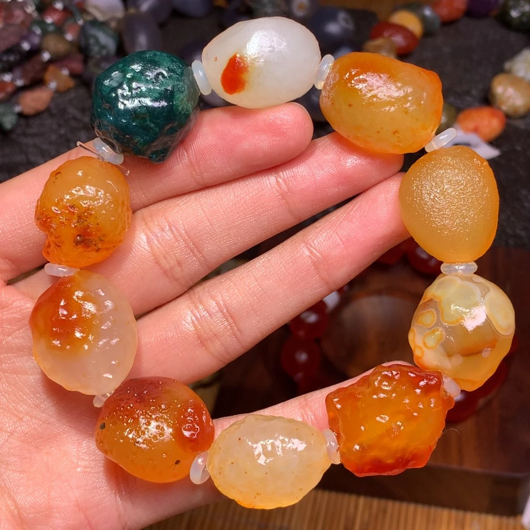未镶嵌玛瑙/玉髓珠宝半成品