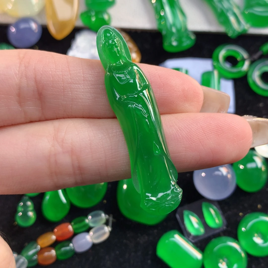 无***极翡翠裸石41.67/9.31/4.3