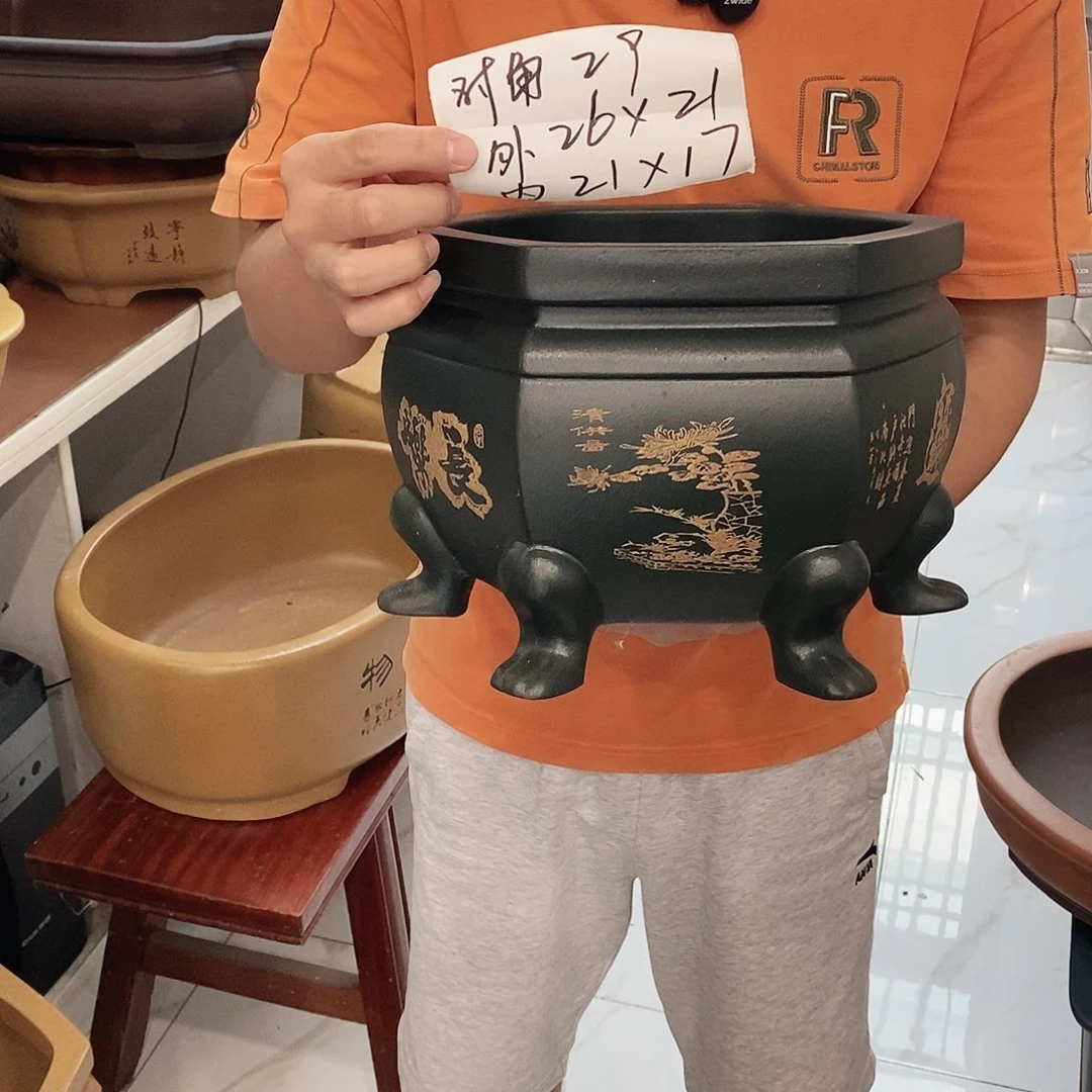 紫砂花盆紫砂花盆