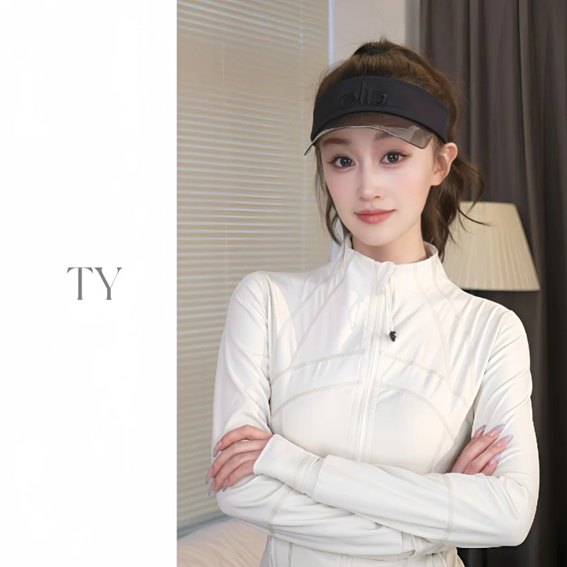 al渐变防晒空顶遮阳帽出游运动高尔夫夏季防紫外线遮阳网球帽女