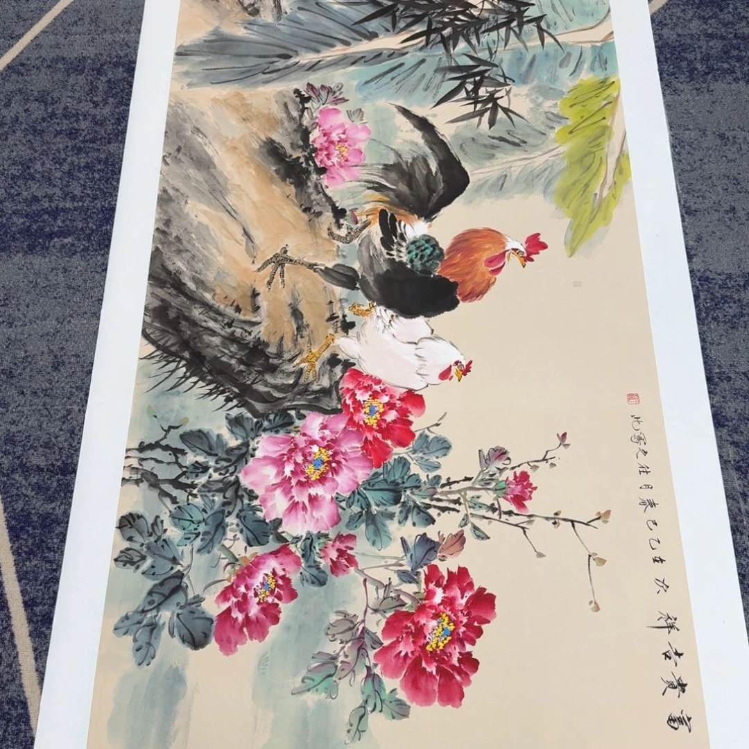国画国画作品山水花鸟纯手绘