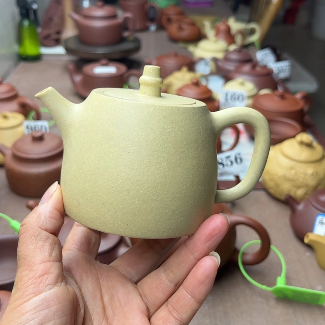 紫砂茶壶本绿不挑毛病220cc