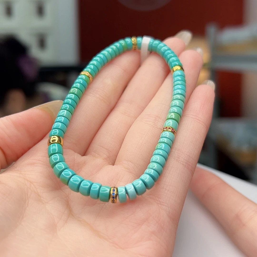 18K金镶嵌绿松石珠宝奇石