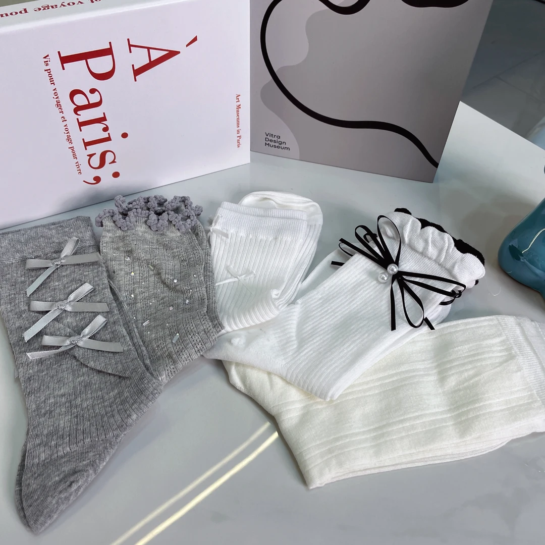 A18 新款高品质韩系袜子春夏百搭中筒袜子组合