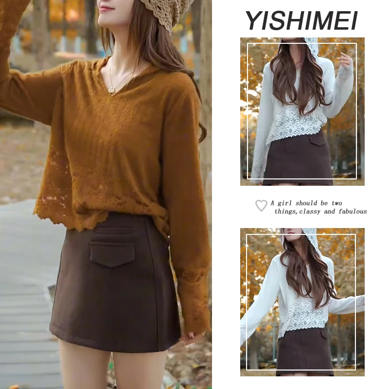 早秋时尚穿搭2025年新款百搭连帽长袖长袖高腰a字短裙两件套装