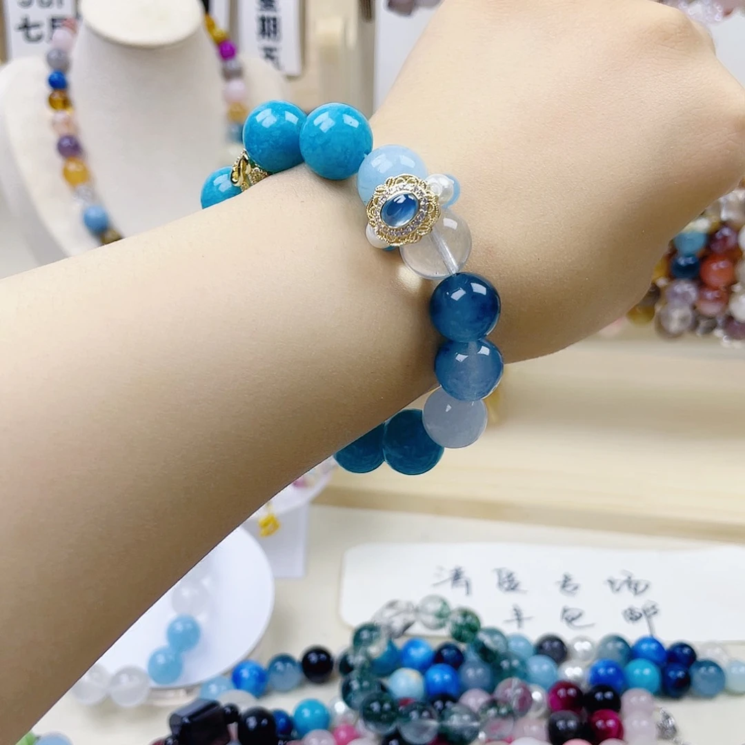 水晶手链银S925镶嵌