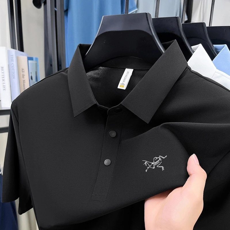 【港口尾货·限购2单】意大利轻奢时尚翻领男士夏季休闲百搭短袖上衣