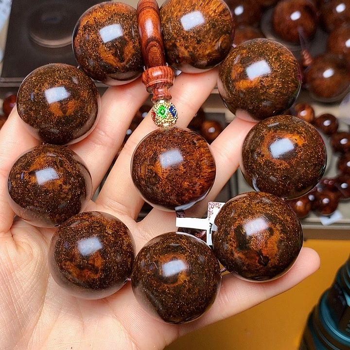 花梨木类手串/手链黄花梨风化料花梨土埋料3.0