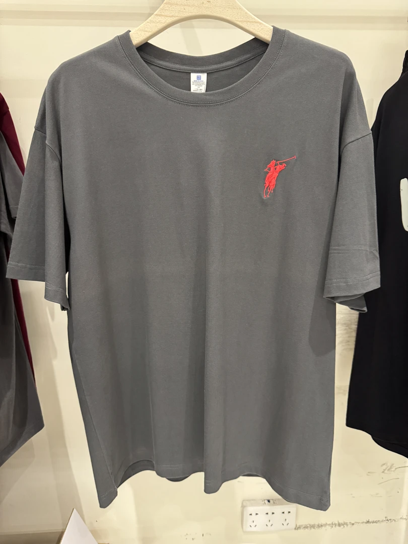 （保.罗）夏季新款潮牌刺绣短袖185