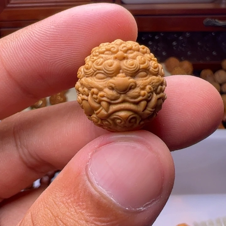 猴头核桃吊坠精工双面唐诗新
