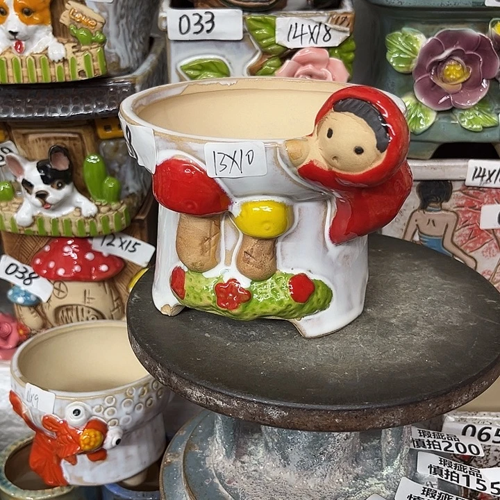 粗陶材质多肉花盆