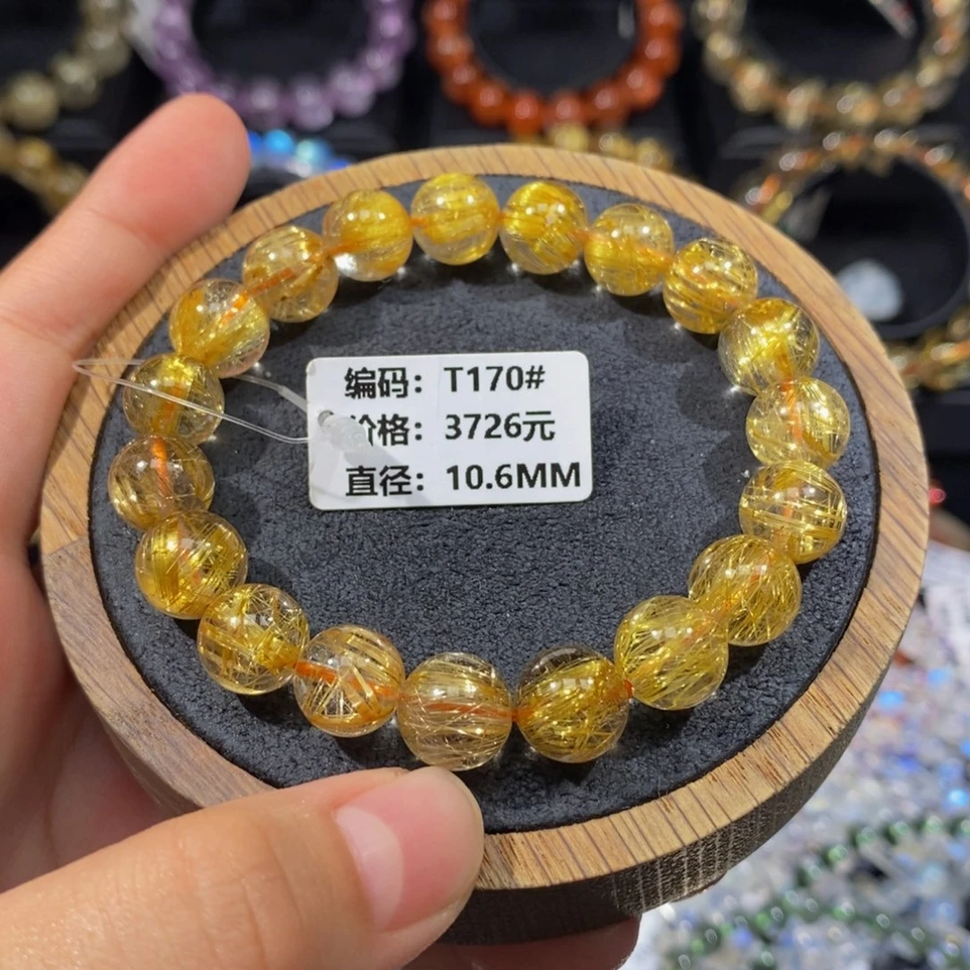 发晶手链未镶嵌T170# 10.6mm