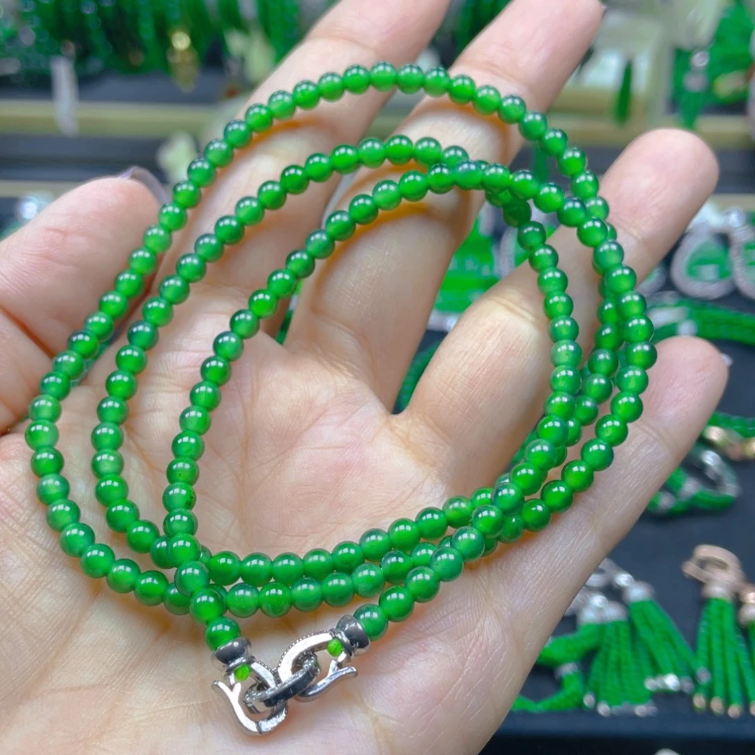 颈饰未镶嵌翡翠项链4