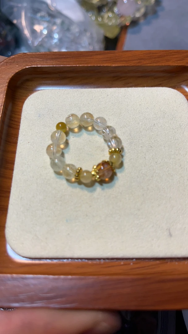 【家有金山】黄水晶戒指A336