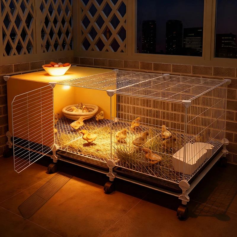 加密小鸡套餐家用室内芦丁鸡养殖笼铁丝网鸡舍养鸡笼大号鸡窝鸭笼
